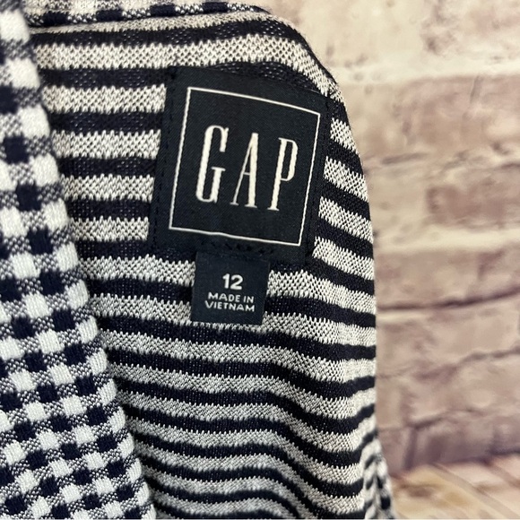 GAP Blue Gingham Print Short Sleeve Dress - Picture 8 of 10